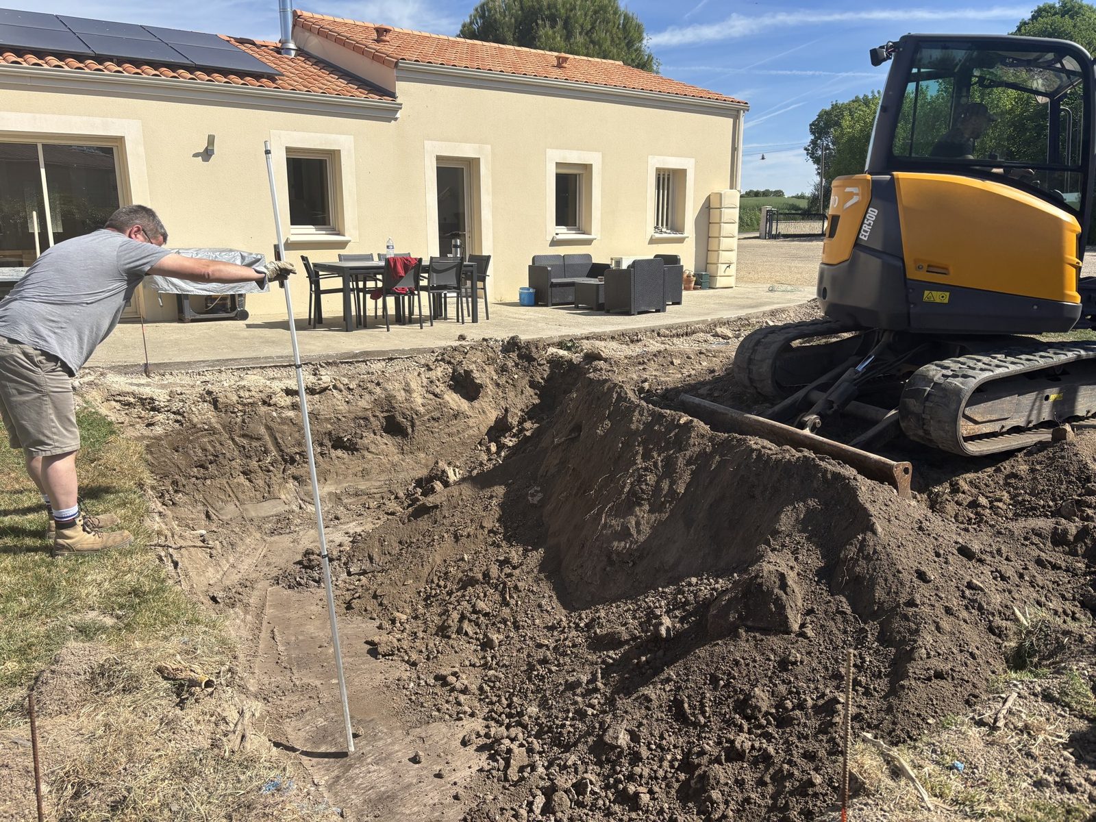 Chantier de terrassement Bilhaud & Fils à Civray